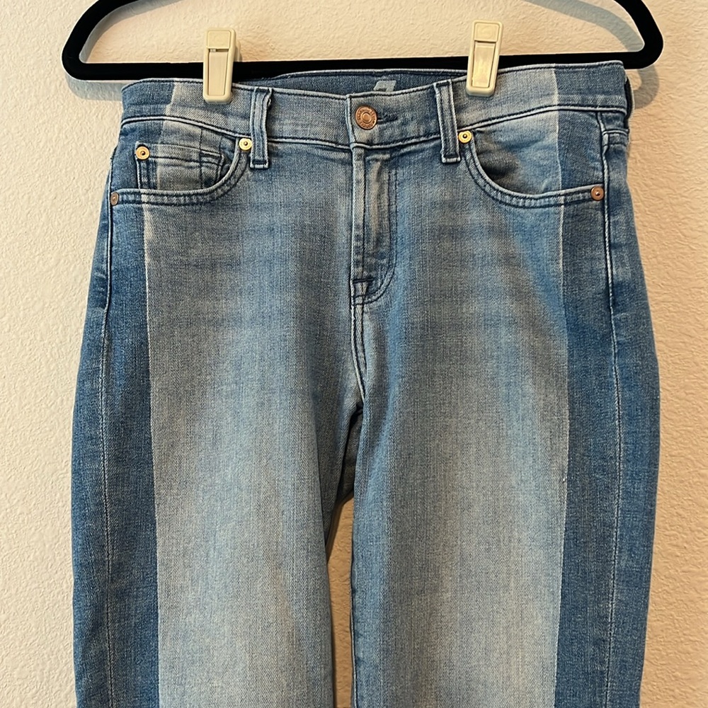 7 For All Mankind Roxanne Ankle Shadow Seam Jeans - Picture 4 of 13